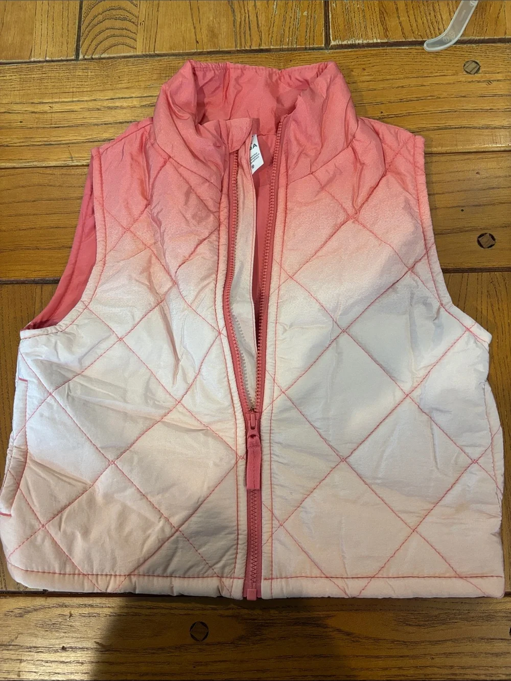 Carter's Quilted Ombre Puffer Vest - Pink to White